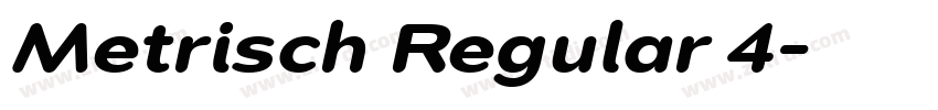 Metrisch Regular 4字体转换